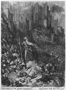 由Felix Jean Gauchard（1825-72）雕刻的流浪犹太人 作者 古斯塔夫·多尔（Gustave Dore）