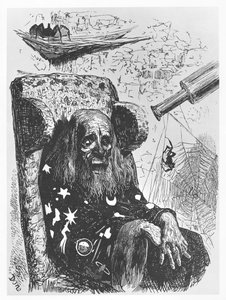 占星家Herr Trippa，来自Gargantua和Pantagruel的插图，作者：FrançoisRabelais 作者 古斯塔夫·多尔（Gustave Dore）