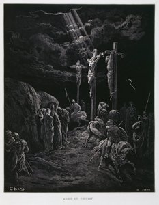 基督在十字架上的死亡，《多尔圣经》插图 作者 古斯塔夫·多尔（Gustave Dore）