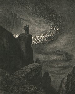 1890年，风风雨雨般地狱般的狂躁与不安的怒气驱散了灵魂。 作者 古斯塔夫·多尔（Gustave Dore）