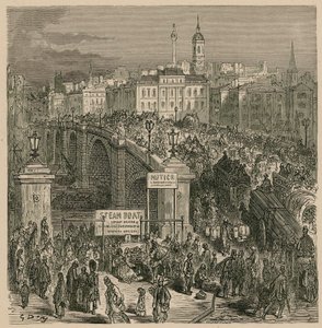 伦敦桥上的交通 作者 古斯塔夫·多尔（Gustave Dore）