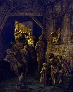 把他拒之门外，GustaveDoré的Ratcliff 作者 古斯塔夫·多尔（Gustave Dore）