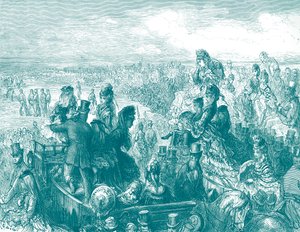 维多利亚时代的伦敦--多雷的板球场，作者是多雷 作者 古斯塔夫·多尔（Gustave Dore）
