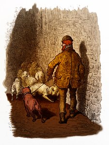 维多利亚时代的伦敦码头由古斯塔夫·多雷雕刻 作者 古斯塔夫·多尔（Gustave Dore）