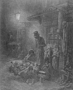 Wentworth Street，Whitechapel，来自&39;London：A Pilgrimage&39;，William Blanchard Jerrold（1826-84），由Heliodore Joseph Pisan（1822-90）镌刻，1872年出版 作者 Gustave Dore
