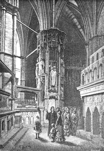 威斯敏斯特--大教堂的圆形》，1872年。     作者 古斯塔夫·多尔（Gustave Dore）