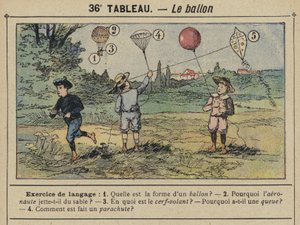 气球（彩色平版印刷 作者 古斯塔夫·弗赖蓬（Gustave Fraipont）