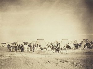 炮兵营，沙隆营，1857年。 作者 古斯塔夫·勒格雷