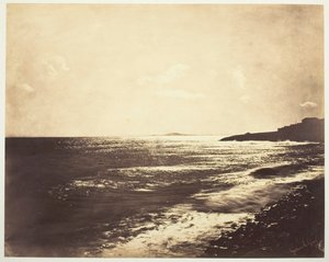 地中海与阿格德山，1857年。 作者 古斯塔夫·勒格雷