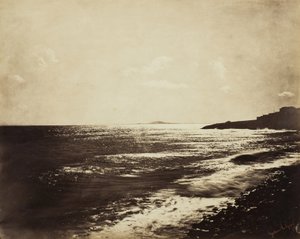 地中海与阿格德山，1857年 作者 古斯塔夫·勒格雷