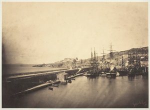 塞特的码头，1857年。 作者 古斯塔夫·勒格雷