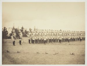 无题[阅兵式上的士兵]，1857年。 作者 古斯塔夫·勒格雷