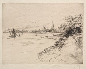 奥比尼的悬崖。 作者 古斯塔夫·莱休特（Gustave Leheutre）