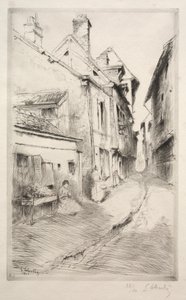 1902年，特鲁瓦的勒科街（rue de lEcole）。