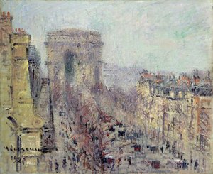 巴黎弗里德兰大街 作者 古斯塔夫·洛索（Gustave Loiseau）