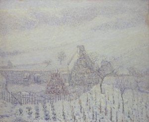 Hedouville的暴雪 作者 古斯塔夫·洛索（Gustave Loiseau）