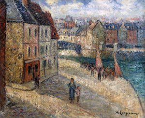 迪耶普码头， 作者 古斯塔夫·洛索（Gustave Loiseau）
