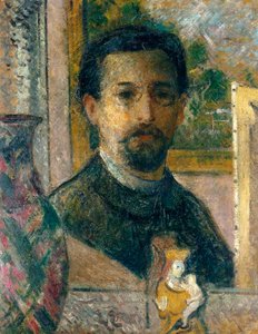 自画像，c.1916 作者 古斯塔夫·洛索（Gustave Loiseau）