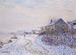 塞纳河畔图尼多斯的雪景，1899年 作者 古斯塔夫·洛索（Gustave Loiseau）