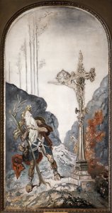 流浪的犹太人，对召唤他的受难感到惊讶，古斯塔夫·莫罗（Gustave Moreau，1826-1898）的布面油画。 摄影，KIM Youngtae，巴黎，古斯塔夫·莫罗博物馆。 作者 古斯塔夫·莫罗（Gustave Moreau）