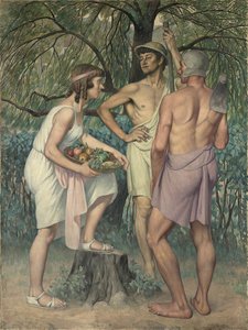 场的返回（三联画，侧面部分） 作者 古斯塔夫·皮埃尔（Gustave Pierre）