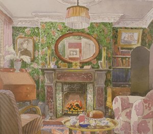 花瓶，c.1927（纸上水粉和wc） 作者 格温·约翰