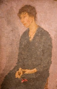 捧着花的女人，1908-1922。