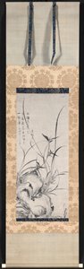 岩石、竹子和兰花 作者 玉园盂兰盆法