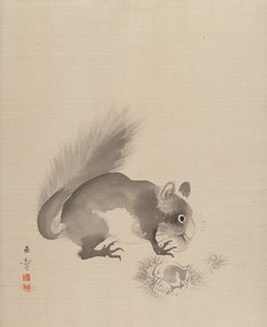 松鼠吃栗子，1887-92。