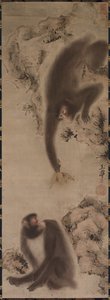 猴子，约1800年。 作者 玉亭胜