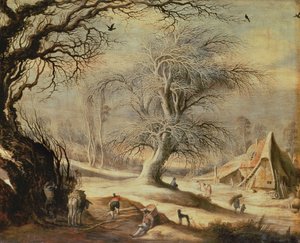 冬季景观 作者 Gysbrecht Lytens或Leytens