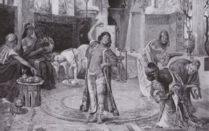 Entertainment in the harem (litho) 作者 久拉·托尔奈（Gyula Tornai）