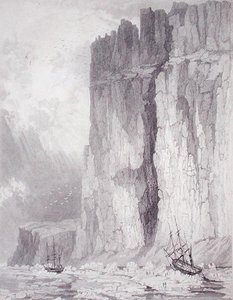 1825年8月1日H.M. Hecla & Fury号船的情况，摘自《1824-25年H.M. Hecla和Fury号船为发现从大西洋到太平洋的西北航道而进行的第三次航行日志，并试图到达No. 作者 HN（后）头