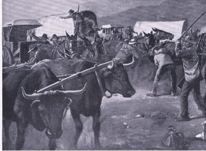 一个匆匆的inspan，插图来自比勒陀利亚之后：游击战争，1902年 作者 狄克逊