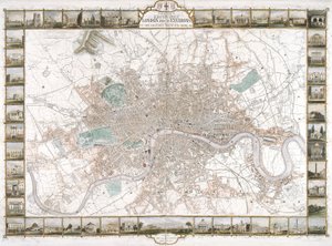 伦敦地图，1851年 作者 J拉普金