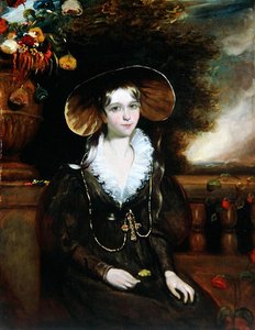 玛丽-菲茨兰-霍华德女士，约1836年（布面油画） 作者 史密斯