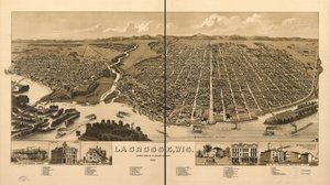 拉克罗斯，威斯康星州，拉克罗斯县县城 1887 年 作者 H韦尔奇