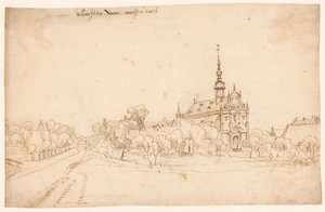 树丛中的瓦勒姆 Roosendael 修道院 作者 H. van Wel（归因于）