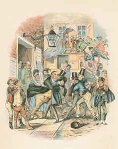 尼古拉斯·尼克尔比的场景，查尔斯·狄更斯（1838-1839） 作者 Hablot骑士布朗