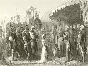 将Maharajah Dhuleep Singh提交给Henry Hardinge爵士 作者 Hablot骑士布朗
