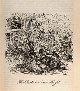 查尔斯·狄更斯（1812-70）的“Barnaby Rudge”中的“骚乱” 作者 Hablot骑士布朗