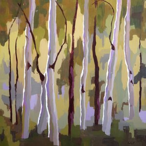 逆光，约 2013 年（布面油画）