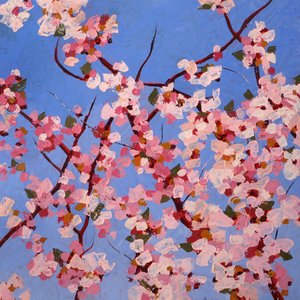 Joie 之花 II，约 2023 年（石灰岩上的油画）