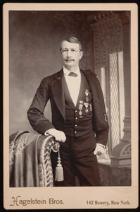 J. Watts John Watts De Peyster的肖像，1821-1907年，1896年前。 作者 黑格尔斯坦兄弟