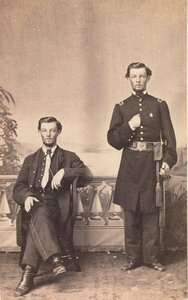 阿伦佐-H-斯特雷特（Alonzo H. Sterrett），已故美国第四十步兵团副官，1865年7月27日。 作者 霍尔和公司的照片库