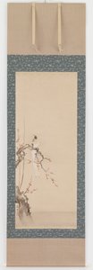 鸟和梅花，江户时期，17世纪末。 作者 花房伊藤