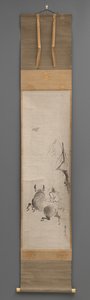 Bull and Rider, early 17th-late 19th century (Hanging scroll: ink on paper) 作者 花房伊藤