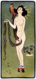 年轻的日本裸体 - 在 Félicien Champsaur 的“日本娃娃”中，生病了。 花房一丁，巴黎