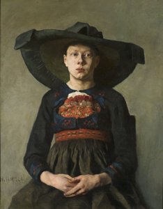 巴伐利亚农民女孩，1885-87
