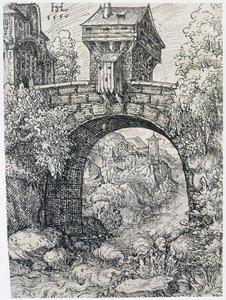 带桥景观，1550年